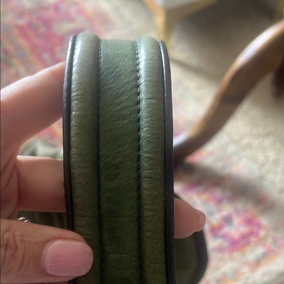 Green Leather Shoulder Bag/Cole Haan - Picture 4 of 9